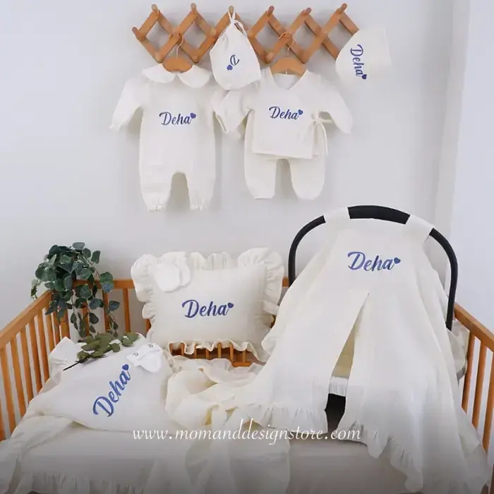 10 lu set 4 kat müslin hastane çıkışı