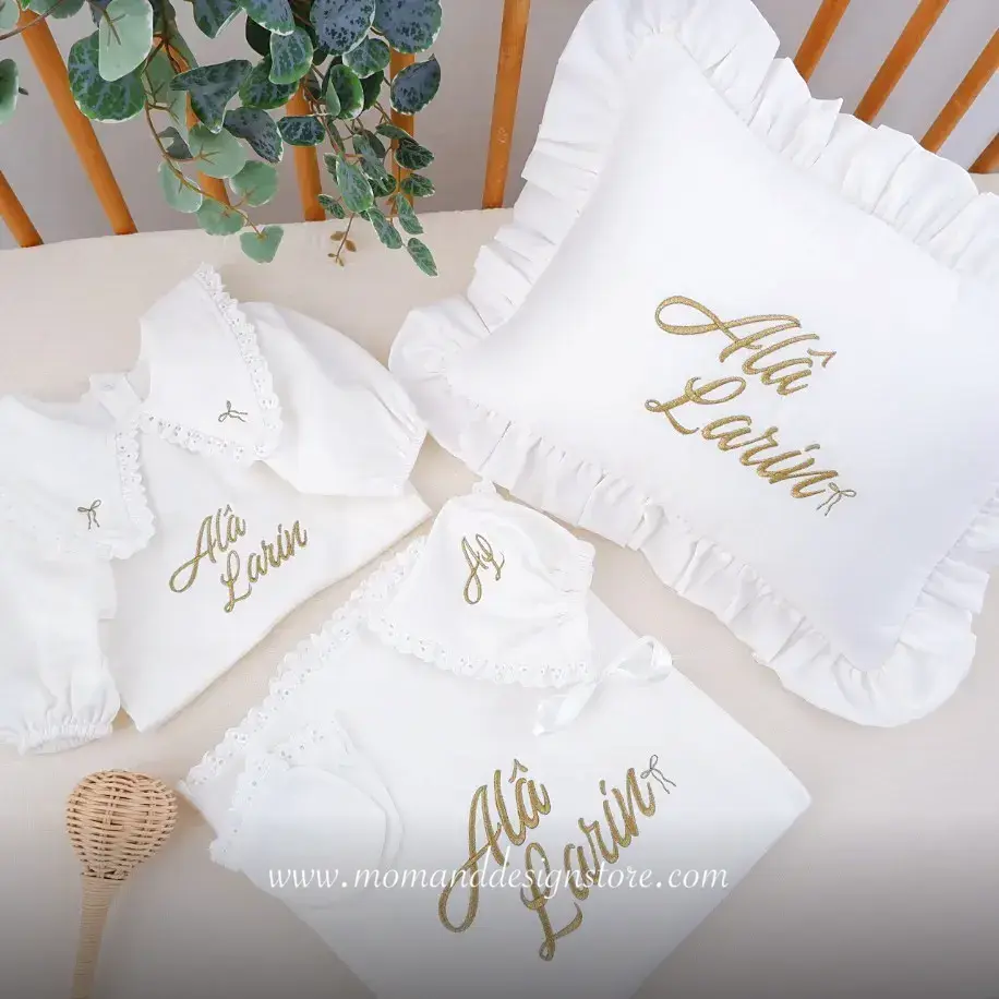 5-Piece cotton sateen Coming-Home Set