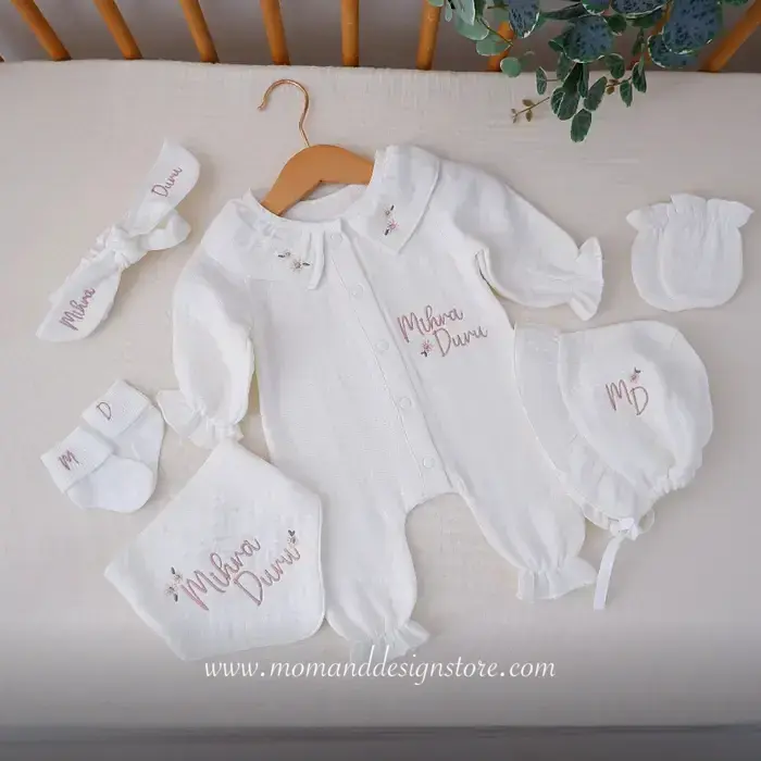 6 lı Set Müslin Hastane Çıkışı