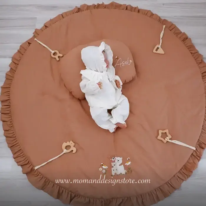 Padded Play Mat & Pillow — espresso brown